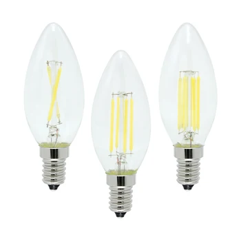 4W 8W 12W E14 LED Filament Lamp Glass COB Chips Bulb 220V Retro Edison Candle For Chandelier Lights Lighting Dimmable
4W 8W 12W E14 LED Filament Lamp Glass COB Chips Bulb 220V Retro Edison Candle For Chandelier Lights Lighting Dimmable