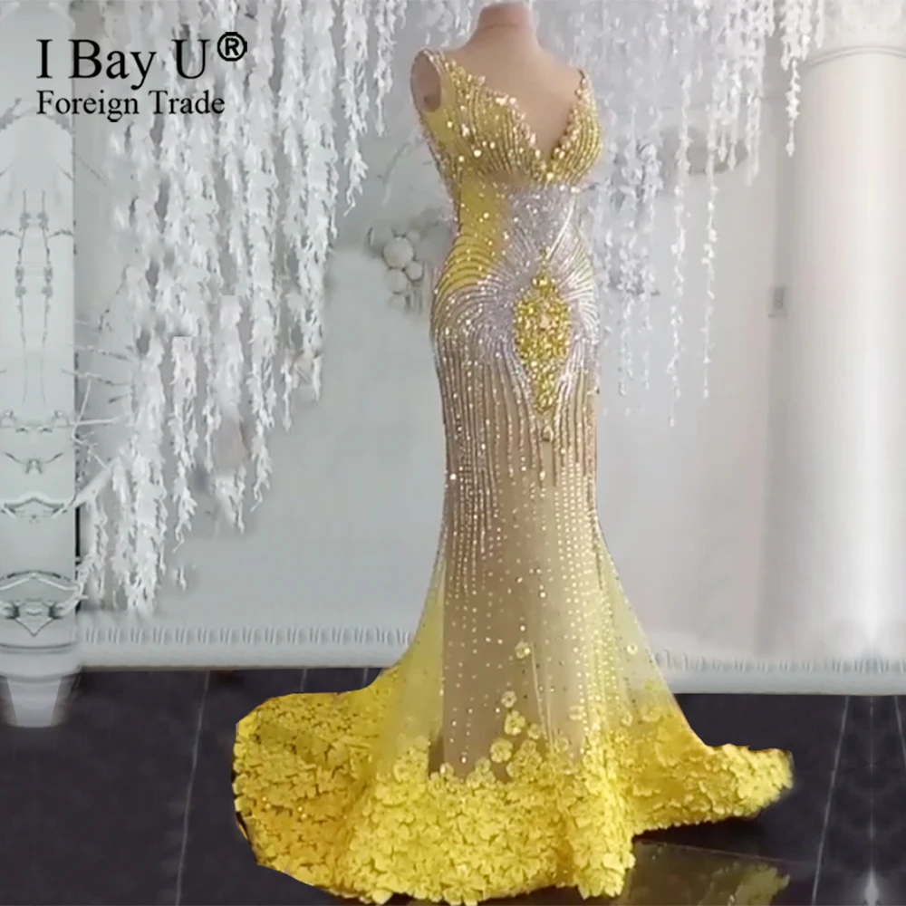 Luxury Flower Full Beading Wedding Dress 2019 Vestido De Novia Long Tail Crystal Bridal Gowns Saudi Arabia Big Waves Said Dress
Luxury Flower Full Beading Wedding Dress 2019 Vestido De Novia Long Tail Crystal Bridal Gowns Saudi Arabia Big Waves Said Dress