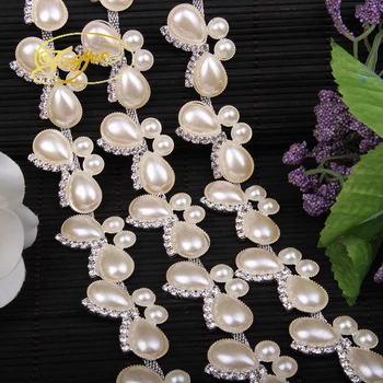 1 Yard Free Shipment Costume Pearls Rhinestone Applique Trims Silver Base Sewing Accessories
1 Yard Free Shipment Costume Pearls Rhinestone Applique Trims Silver Base Sewing Accessories