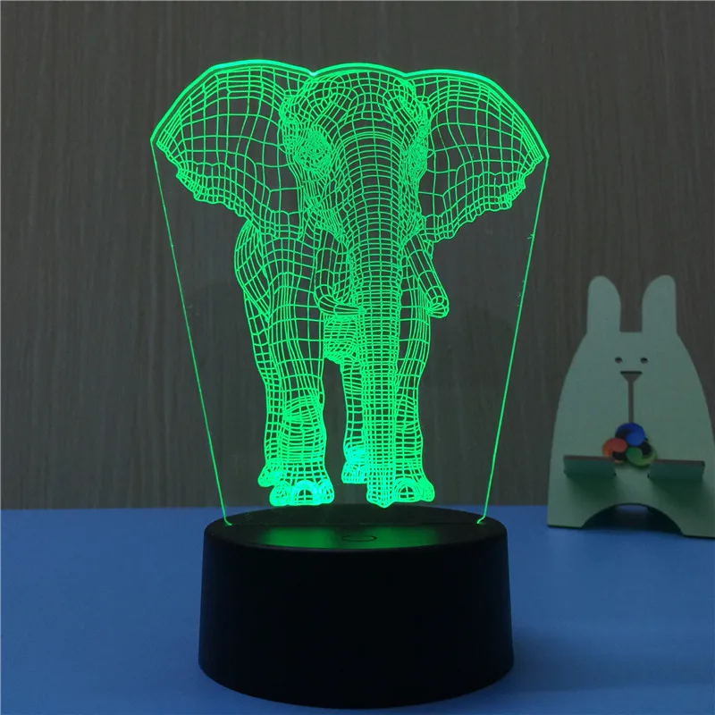 Elephant 3D LED Night Light USB 7 Color Decoration Househould lamp for kids night light as Holidays & Birthdays Gift
Elephant 3D LED Night Light USB 7 Color Decoration Househould lamp for kids night light as Holidays & Birthdays Gift