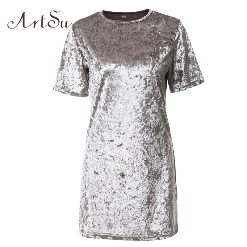 ArtSu Women Velvet Dress 2017 Slim Summer Dress Ladies Casual Bodycon Mini Dress Vestidos Silver Party Pencil Dress ASDR20056
ArtSu Women Velvet Dress 2017 Slim Summer Dress Ladies Casual Bodycon Mini Dress Vestidos Silver Party Pencil Dress ASDR20056