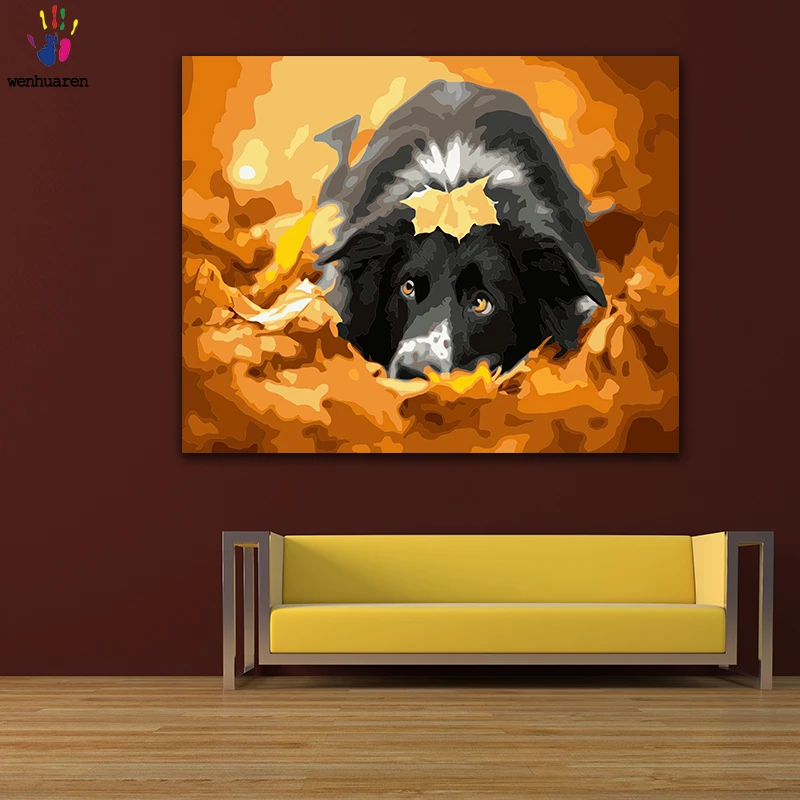 DIY colorings pictures by numbers with colors Black dog in golden leaves picture drawing painting by numbers framed Home
DIY colorings pictures by numbers with colors Black dog in golden leaves picture drawing painting by numbers framed Home