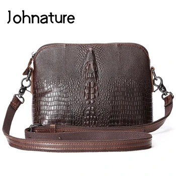 Johnature 2020 New Vintage Alligator Genuine Leather Shell Hard Cowhide Small Shoulder & Crossbody Bags Men Messenger Bags
Johnature 2020 New Vintage Alligator Genuine Leather Shell Hard Cowhide Small Shoulder & Crossbody Bags Men Messenger Bags