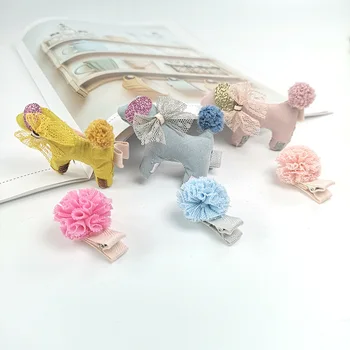 Boutique 15sets Fashion Cute Glitter Sausage Dog Hairpins Solid Gauze Pom Pom Animal Dog Hair Clips Princess Hair Accessories
Boutique 15sets Fashion Cute Glitter Sausage Dog Hairpins Solid Gauze Pom Pom Animal Dog Hair Clips Princess Hair Accessories