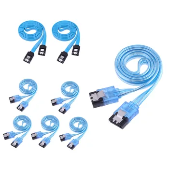 1 pc/2pcs/5pcs 50cm SATA 3.0 III 6Gb/s High Speed HDD Data Cable Cord 6Gbs PC Hard Disk Drive Connect Cable Connector Clear Blue
1 pc/2pcs/5pcs 50cm SATA 3.0 III 6Gb/s High Speed HDD Data Cable Cord 6Gbs PC Hard Disk Drive Connect Cable Connector Clear Blue
