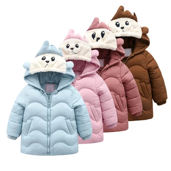 Europe United States winter clothing boys girls hooded cotton clothes cartoon thickening long section children's jacket 4-7y 
Europe United States winter clothing boys girls hooded cotton clothes cartoon thickening long section children's jacket 4-7y