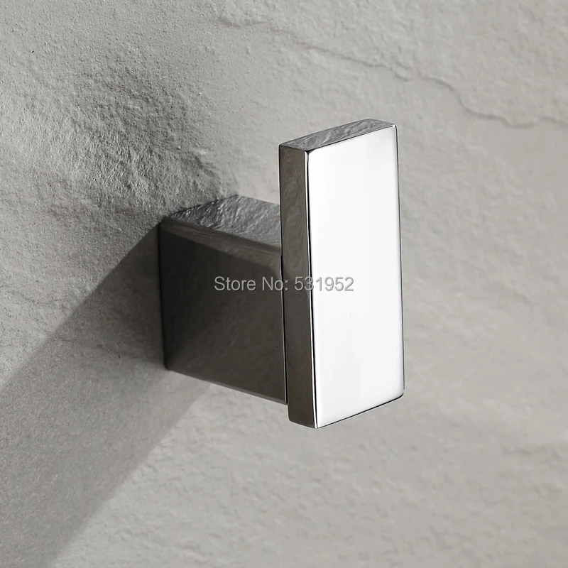 Square Bathroom Wall Mounted Single Robe Hook Stainless Steel Chrome Towel Robe Clothes Hook Hanger for Bath Kitchen Garage
Square Bathroom Wall Mounted Single Robe Hook Stainless Steel Chrome Towel Robe Clothes Hook Hanger for Bath Kitchen Garage