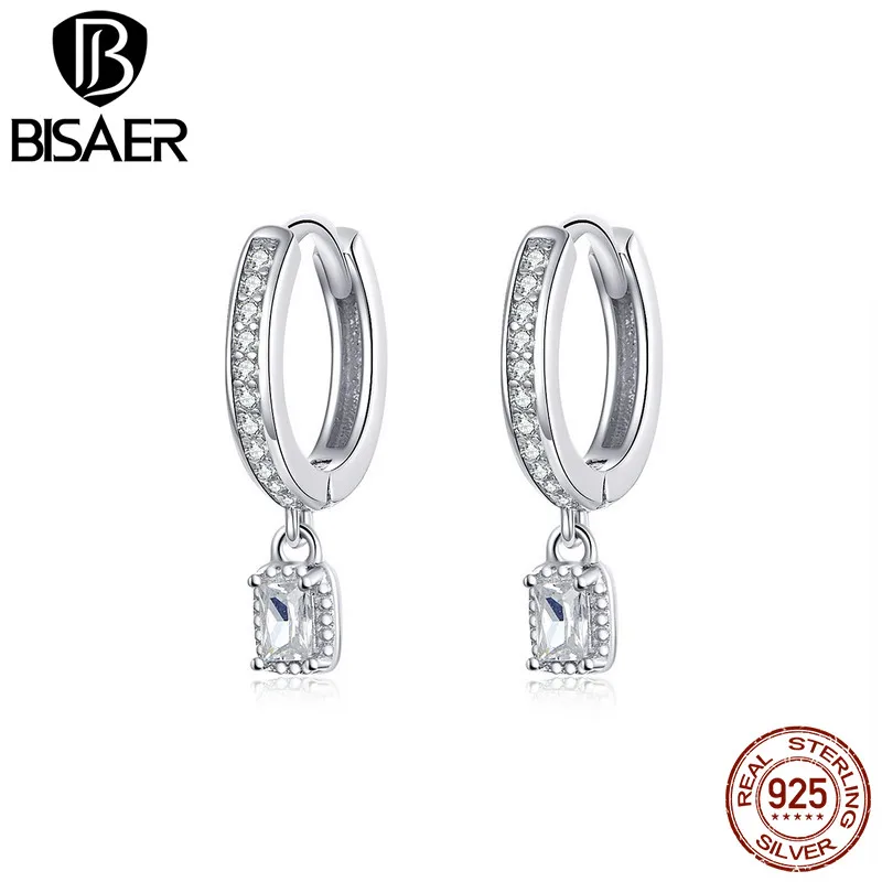 BISAER Genuine 925 Sterling Silver Classical Shiny Crystal Zicron Drop Earrings For Women Wedding Party Charming Jewelry GAE157
BISAER Genuine 925 Sterling Silver Classical Shiny Crystal Zicron Drop Earrings For Women Wedding Party Charming Jewelry GAE157