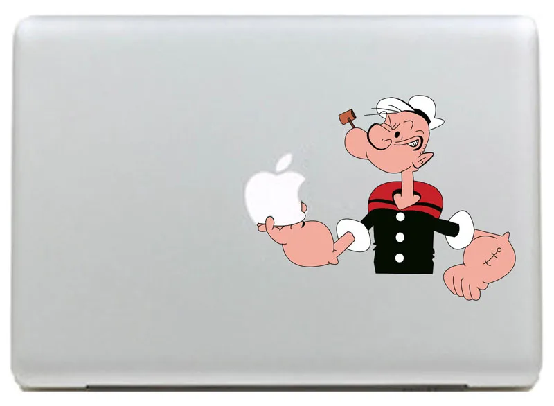 Виниловая наклейка Popeye для DIY Macbook Pro / Air 11 13 15 дюймов чехол ноутбука наклейка|laptop