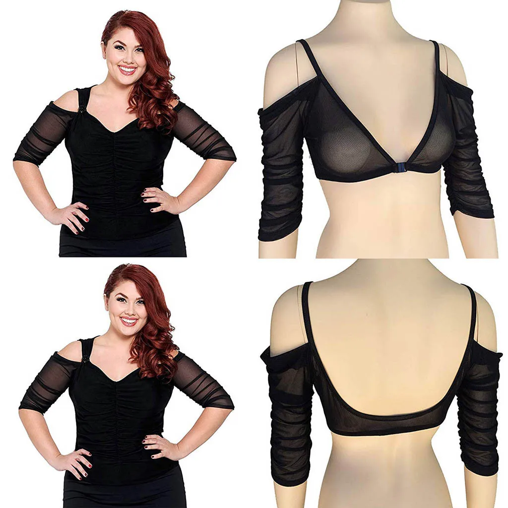 Top Female Women Both Side Wear Sheer Plus Size Women'S Tunic Seamless Arm Shaper Top Mesh Shirt Blouses Roupa Feminina
Top Female Women Both Side Wear Sheer Plus Size Women'S Tunic Seamless Arm Shaper Top Mesh Shirt Blouses Roupa Feminina