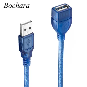 Bochara USB 2.0 Extension Cable Male to Female M/F Dual Shielding(Foil+Braided) High Speed Transparent Blue 30cm 50cm 100cm
Bochara USB 2.0 Extension Cable Male to Female M/F Dual Shielding(Foil+Braided) High Speed Transparent Blue 30cm 50cm 100cm