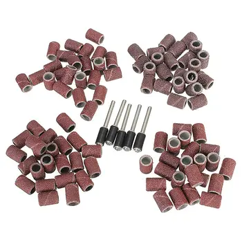92Pcs 1/4 inch Sanding Bands Drums Sleeves 60 120 240 320 Grits + 5 Mandrel Kits Set
92Pcs 1/4 inch Sanding Bands Drums Sleeves 60 120 240 320 Grits + 5 Mandrel Kits Set