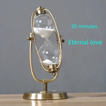 Time hourglass timer 30/60 minutes metal jewelry birthday gift European style living room decoration hourglass mini bottle
Time hourglass timer 30/60 minutes metal jewelry birthday gift European style living room decoration hourglass mini bottle