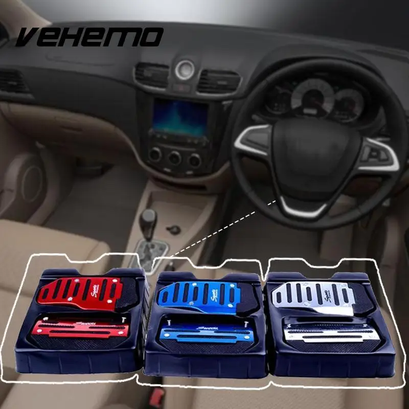 Vehemo Brake Accelerator Sport Alloy Nonslip Pedal Pad for Automatic Vehicles AT Car Accelerator Pad Cover Brake Pedal Cover
Vehemo Brake Accelerator Sport Alloy Nonslip Pedal Pad for Automatic Vehicles AT Car Accelerator Pad Cover Brake Pedal Cover