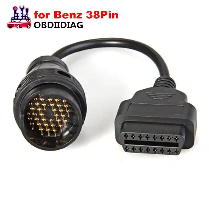 38Pin OBD Adapter to 16Pin OBDII Cable for I-v-e-c-o Truck Diagnostic Connector