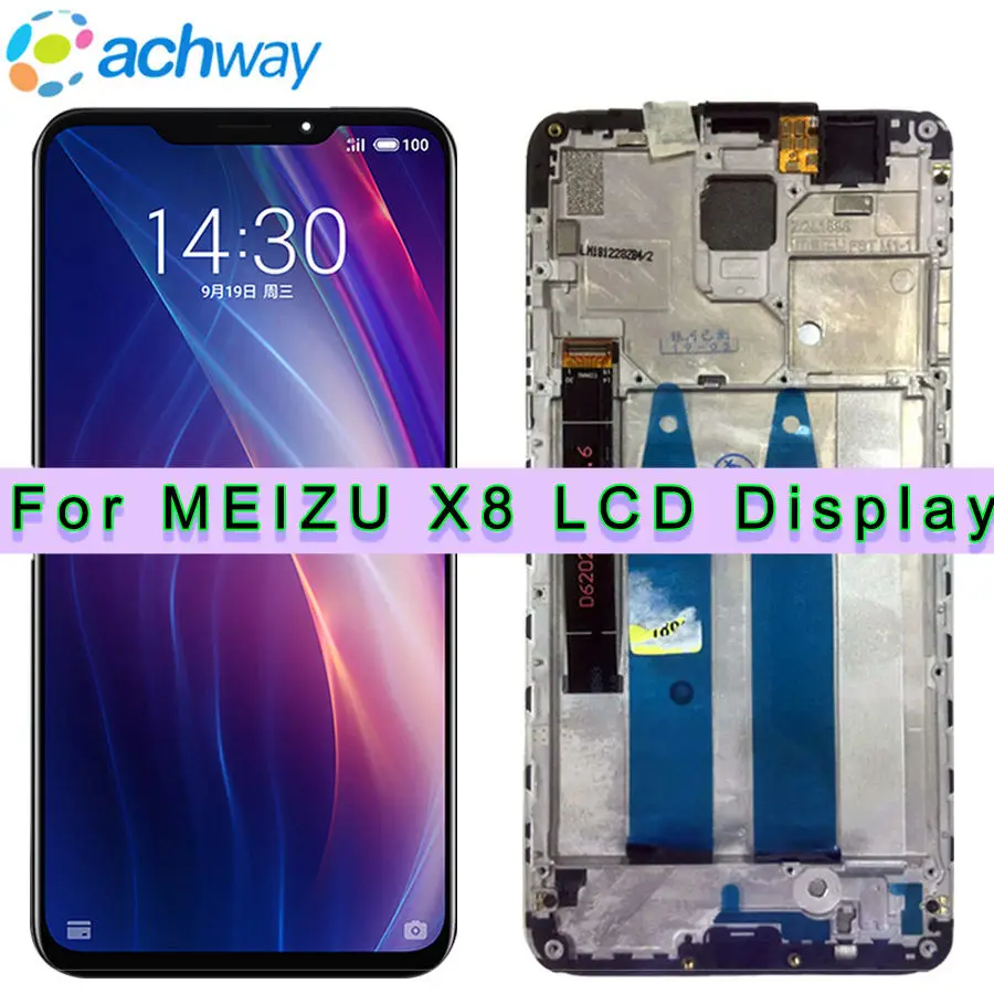Tested New For Meizu X8 LCD Display Touch Screen Digitizer Assembly Replacement Parts 6.2" For MEIZU X8 LCD Screen With Frame
Tested New For Meizu X8 LCD Display Touch Screen Digitizer Assembly Replacement Parts 6.2" For MEIZU X8 LCD Screen With Frame
