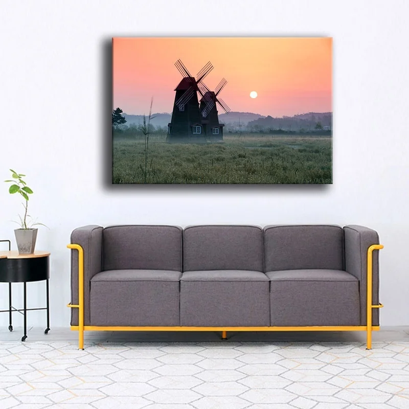 Canvas Prints Poster For Living Room Frame 1 Piece Windmill Grass Feild Sunrise Landscape Paintings Wall Art Pictures Home Decor
Canvas Prints Poster For Living Room Frame 1 Piece Windmill Grass Feild Sunrise Landscape Paintings Wall Art Pictures Home Decor