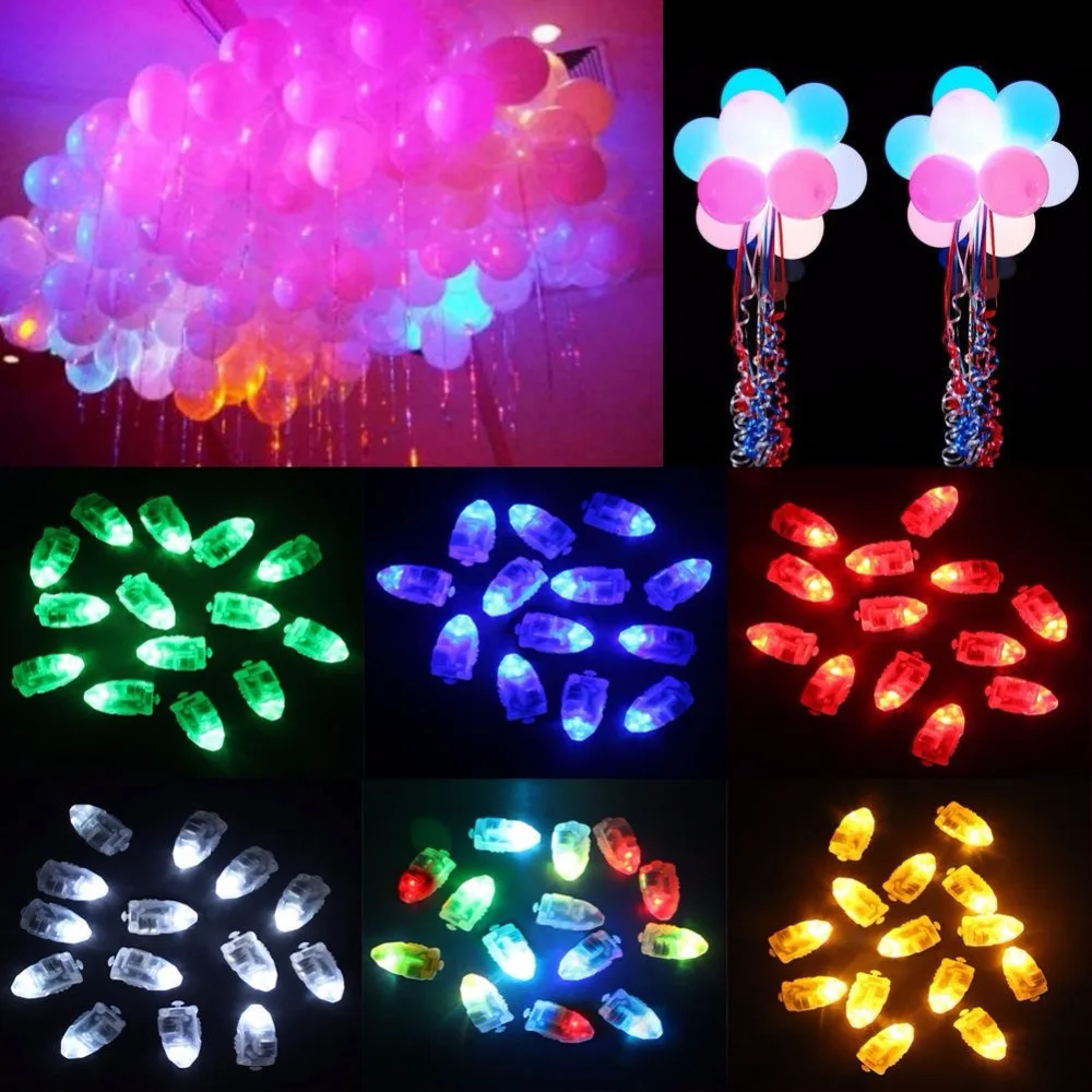 

LED Balloon Light Flashing Finger Lights Bullet Switch Light For Wedding Birthday Christmas New Year Anniversary Valentine Party