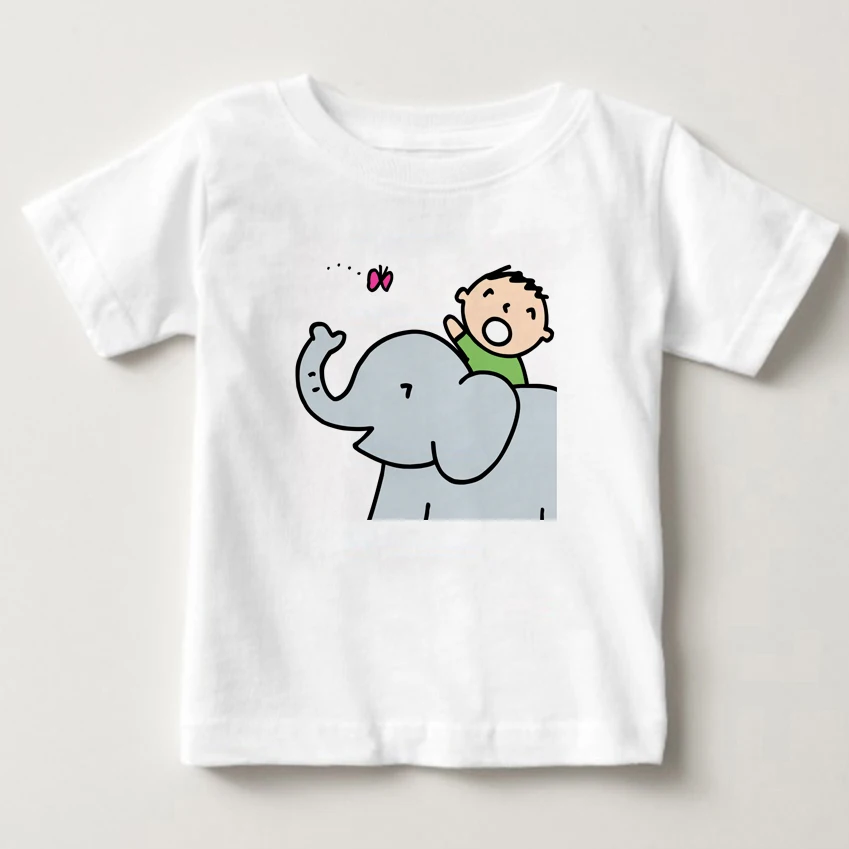 children T-shirt Minna no Tabo digital printing T shirt Ride an elephant Tour 2-15Y baby boy and girl summer T shirt children T
children T-shirt Minna no Tabo digital printing T shirt Ride an elephant Tour 2-15Y baby boy and girl summer T shirt children T