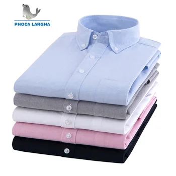 Men's Casual Long Sleeved Shirt Solid Color 2019 Slim Fit Cotton Male Business Dress Shirt Brand Comfortable Breathable
Men's Casual Long Sleeved Shirt Solid Color 2019 Slim Fit Cotton Male Business Dress Shirt Brand Comfortable Breathable