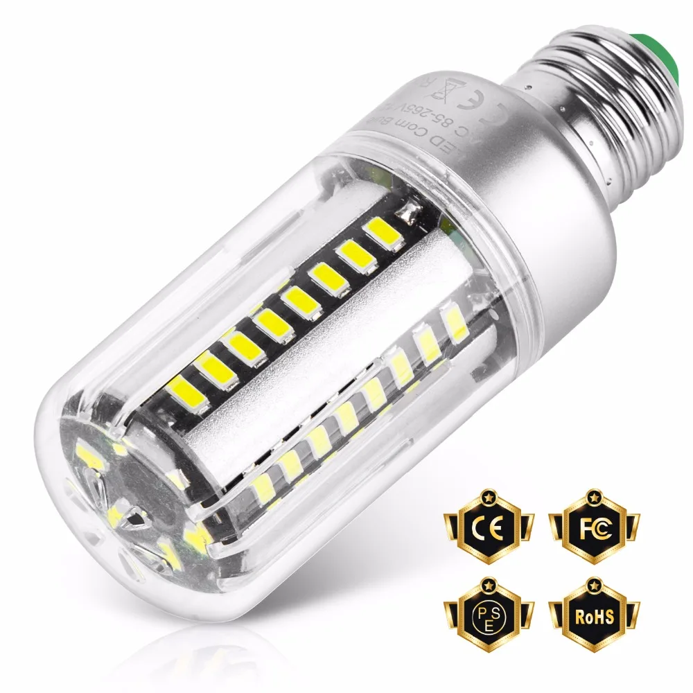 

Aluminum Corn Bulb Led E27 20W High Power LED Lamp E14 Home Light Bulb 5W 7W 9W 12W 15W 25W Lampada Led No Flicker AC 85-265V