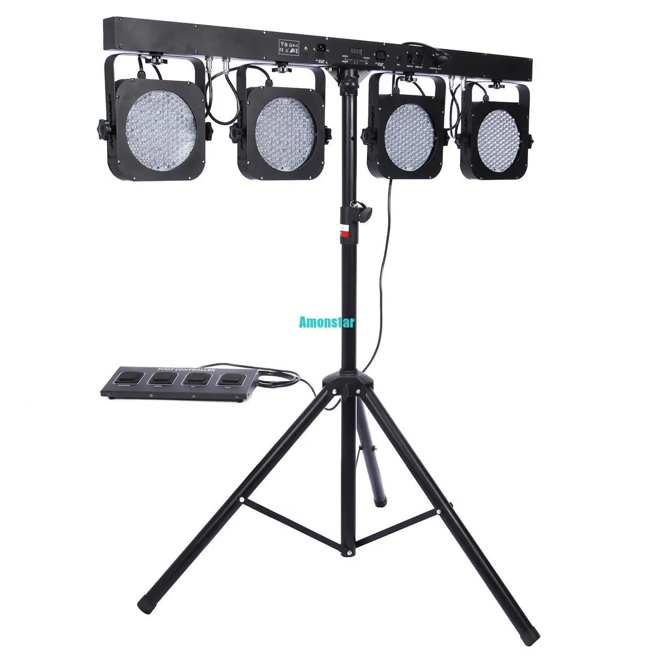 2X Mini 4BAR DMX LED RGB Par Stage DJ Bands BAR Pub Wash Tripod Lighting System
2X Mini 4BAR DMX LED RGB Par Stage DJ Bands BAR Pub Wash Tripod Lighting System