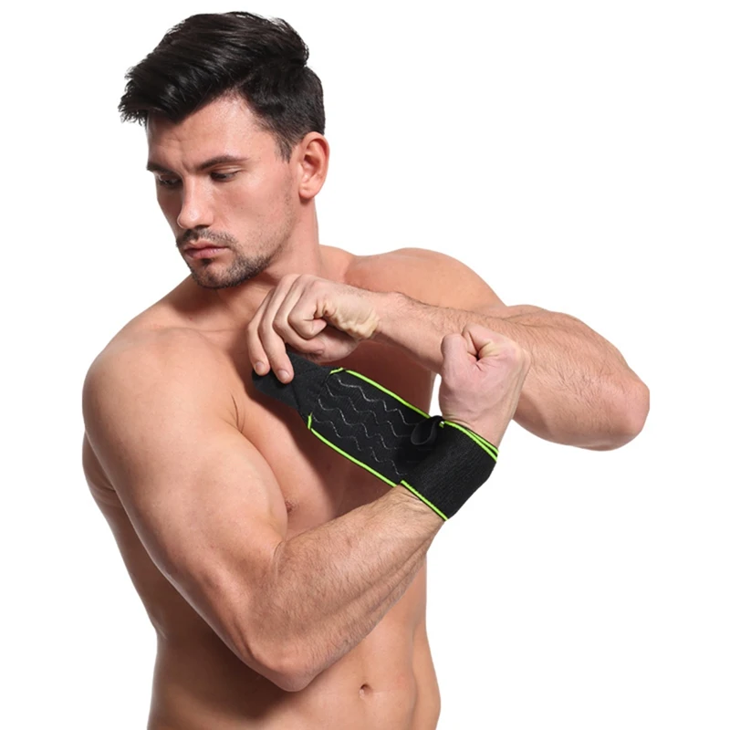 Wrist Support with Thumb Loop Elastic Adjustable Forearm Wrap Belt Hand Strap Protector Gym Fitness Sportswear 1 Pair
Wrist Support with Thumb Loop Elastic Adjustable Forearm Wrap Belt Hand Strap Protector Gym Fitness Sportswear 1 Pair