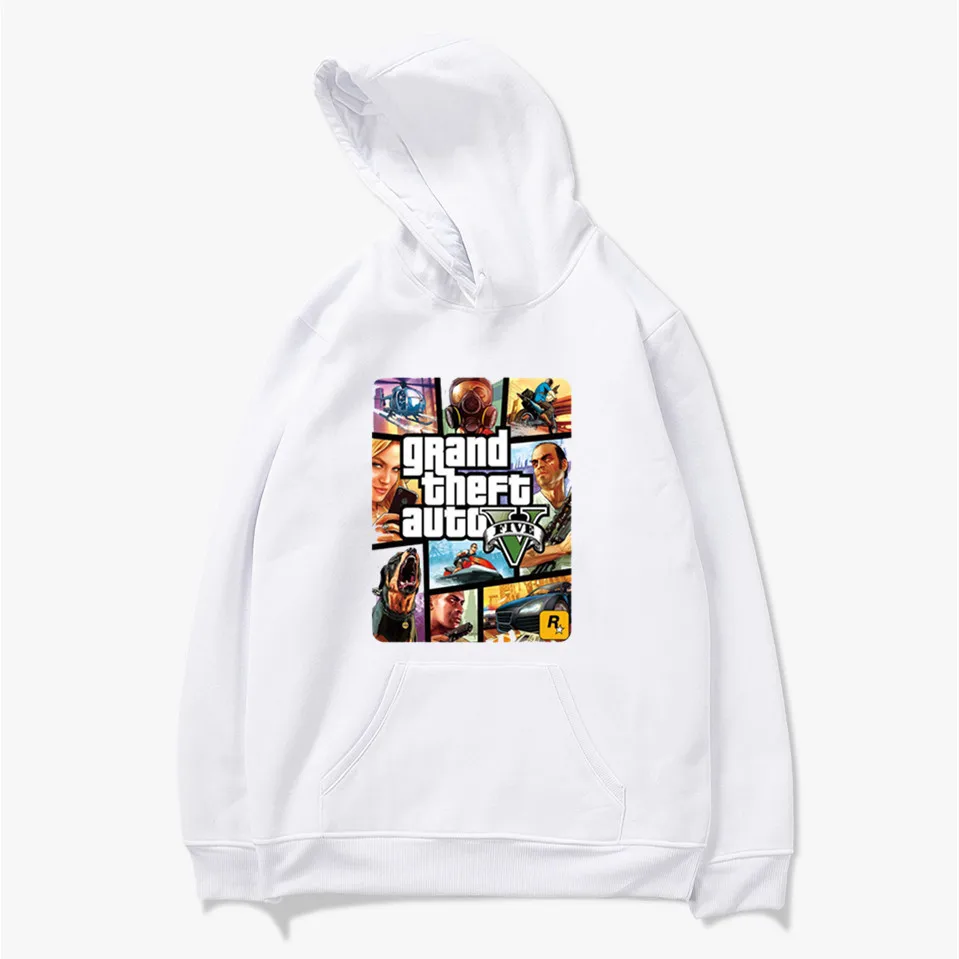 Азиатский размер Grand Theft Auto gta толстовки новые модные забавные Аниме и свитшоты