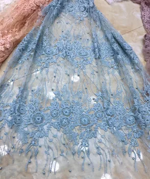 Sky Blue Sequins French Nigerian Laces Fabrics High Quality Tulle African Laces Fabric Wedding African French Tulle Lace TS7105
Sky Blue Sequins French Nigerian Laces Fabrics High Quality Tulle African Laces Fabric Wedding African French Tulle Lace TS7105