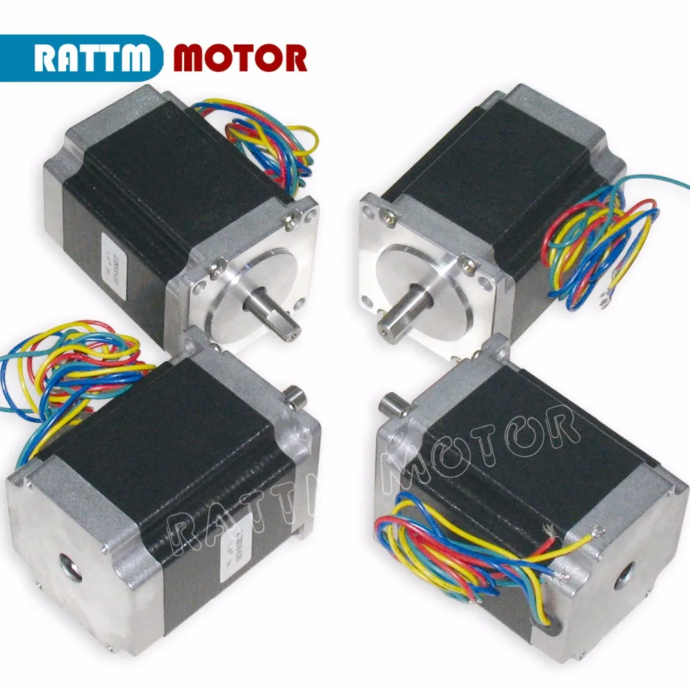 4pcs Nema23 stepper motor 57x76mm 1.8Nm 270 Oz-in 3A 4 wires for 3D printer parts CNC engraving milling machine 23HS8430
4pcs Nema23 stepper motor 57x76mm 1.8Nm 270 Oz-in 3A 4 wires for 3D printer parts CNC engraving milling machine 23HS8430
