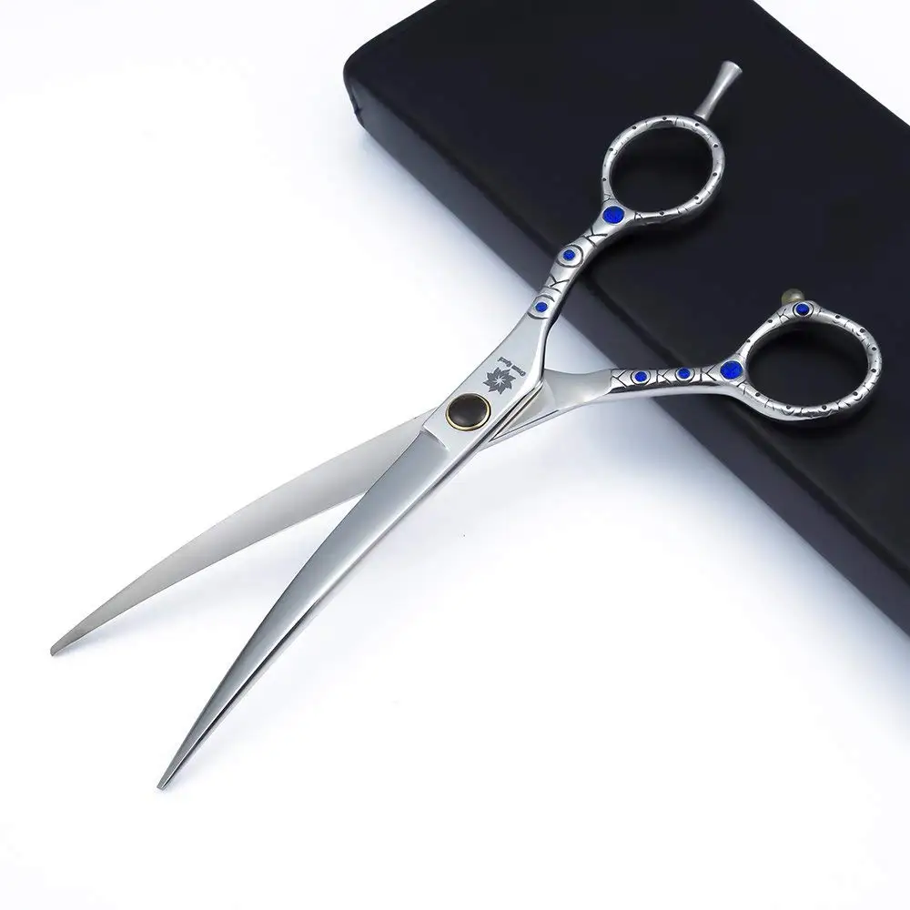 Professional Pet Grooming Shears, 7.0 Inch Curved Shears, 440c Stainless Steel Japanese Shears, Pet Grooming Curved Scissors
Professional Pet Grooming Shears, 7.0 Inch Curved Shears, 440c Stainless Steel Japanese Shears, Pet Grooming Curved Scissors