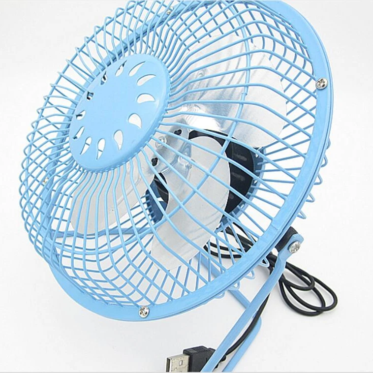 6 Inch Mini Desk Fan Quiet Operation Small Personal Fan Metal