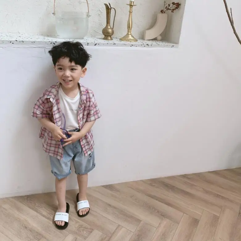 2019 New Boys Plaid Shirt Short Sleeve Summer Cotton Linen Fashion Kids Top 2-7t PV289
2019 New Boys Plaid Shirt Short Sleeve Summer Cotton Linen Fashion Kids Top 2-7t PV289
