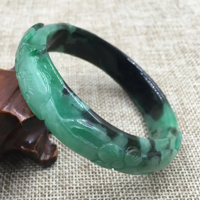 FREE SHIPPING>>>@@ 59mm Vintage Chinese Hand-carved Black Green Jadeite Jade Bracelet Bangle 1230 NEW
FREE SHIPPING>>>@@ 59mm Vintage Chinese Hand-carved Black Green Jadeite Jade Bracelet Bangle 1230 NEW
