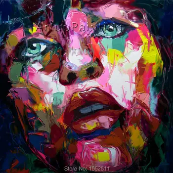 Palette knife painting portrait Palette knife Face Oil painting Impasto figure on canvas Hand painted Francoise Nielly 15-8
Palette knife painting portrait Palette knife Face Oil painting Impasto figure on canvas Hand painted Francoise Nielly 15-8