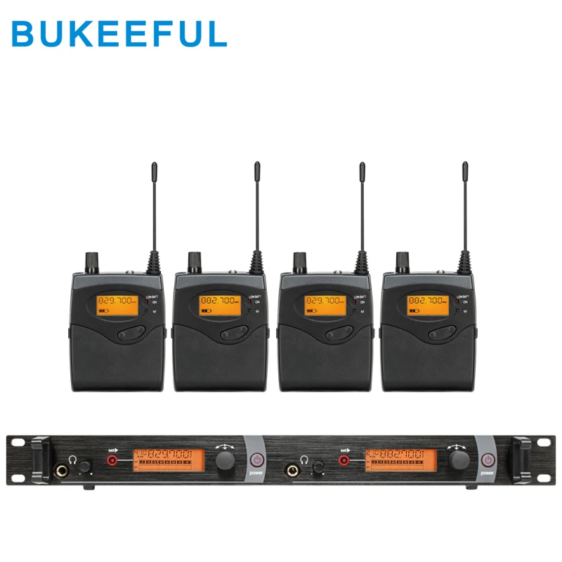 

4 Receivers Wireless in-ear ear monitoring Systems UHF PLL 150 meters working distance SR2050 IEM wireless in ear monitor system