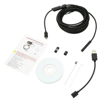 7mm Waterproof 1M/1.5M/2M/3.5M/5M Endoscope Lens Cable USB Inspection Borescope Camera For Android 640*480 Phones/1280*720 PC
7mm Waterproof 1M/1.5M/2M/3.5M/5M Endoscope Lens Cable USB Inspection Borescope Camera For Android 640*480 Phones/1280*720 PC