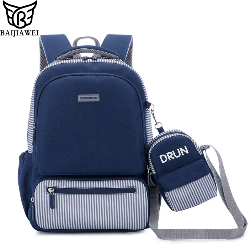 BAIJIAWEI New British Children Backpack + Small Bag Primary School Bag Cute Sudent Large Capacity Backpack Plaid Shoulder Bag
BAIJIAWEI New British Children Backpack + Small Bag Primary School Bag Cute Sudent Large Capacity Backpack Plaid Shoulder Bag