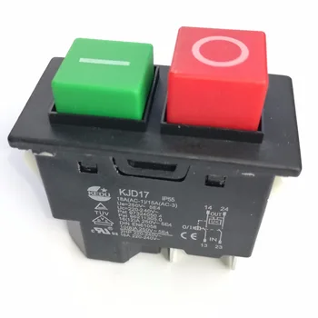 1Pcs 4pin IP55 220-240V 16A Electromagnetic Push button Safety Switch for Garden Machine Electronic Power Tool Equipment KJD17
1Pcs 4pin IP55 220-240V 16A Electromagnetic Push button Safety Switch for Garden Machine Electronic Power Tool Equipment KJD17