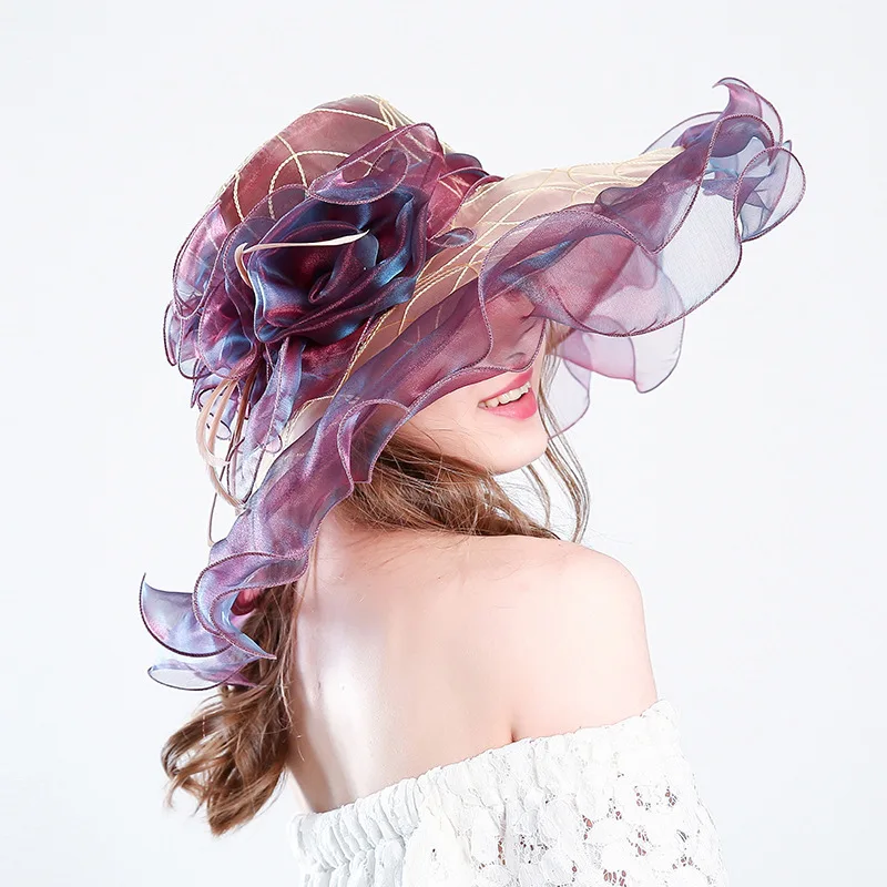 2019 New Fashion Hats Lace Mesh Big Silk Flower Colorful Bridal Wedding Hats Elegent Quality Assurance Wedding Accessories Hats
2019 New Fashion Hats Lace Mesh Big Silk Flower Colorful Bridal Wedding Hats Elegent Quality Assurance Wedding Accessories Hats