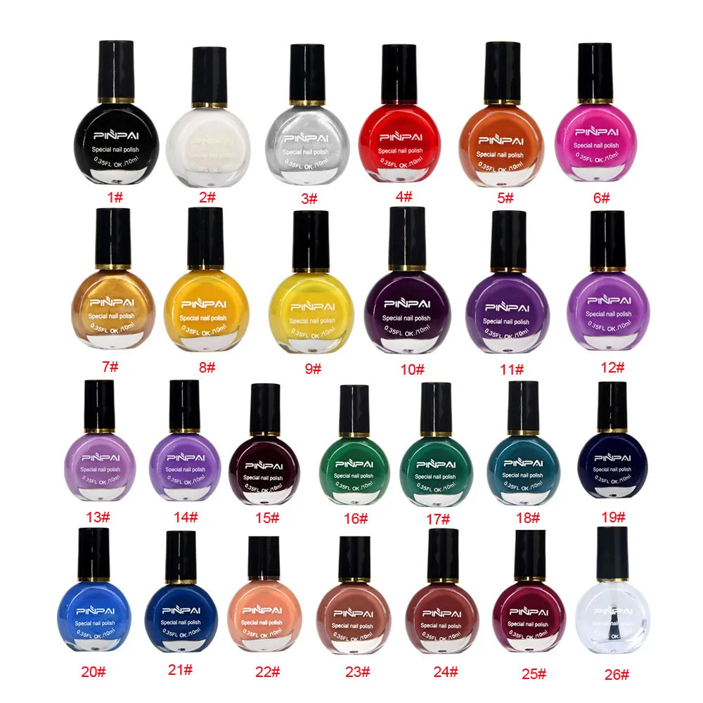26 Color Nail Polish Printing Oil Solid Color Beauty UV Gel Polish Colored Gels For Nails Art Stencils Stamping Plates Manicure
26 Color Nail Polish Printing Oil Solid Color Beauty UV Gel Polish Colored Gels For Nails Art Stencils Stamping Plates Manicure