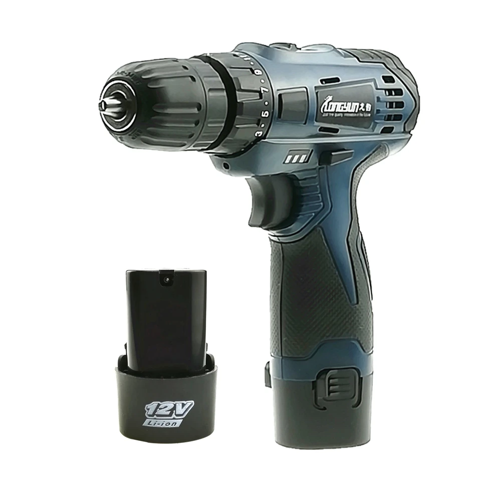 12V Electric drill Double Speed Mini Cordless Drill Rechargeable Lithium Battery Electric screwdriver Home DIY Power Tools
12V Electric drill Double Speed Mini Cordless Drill Rechargeable Lithium Battery Electric screwdriver Home DIY Power Tools