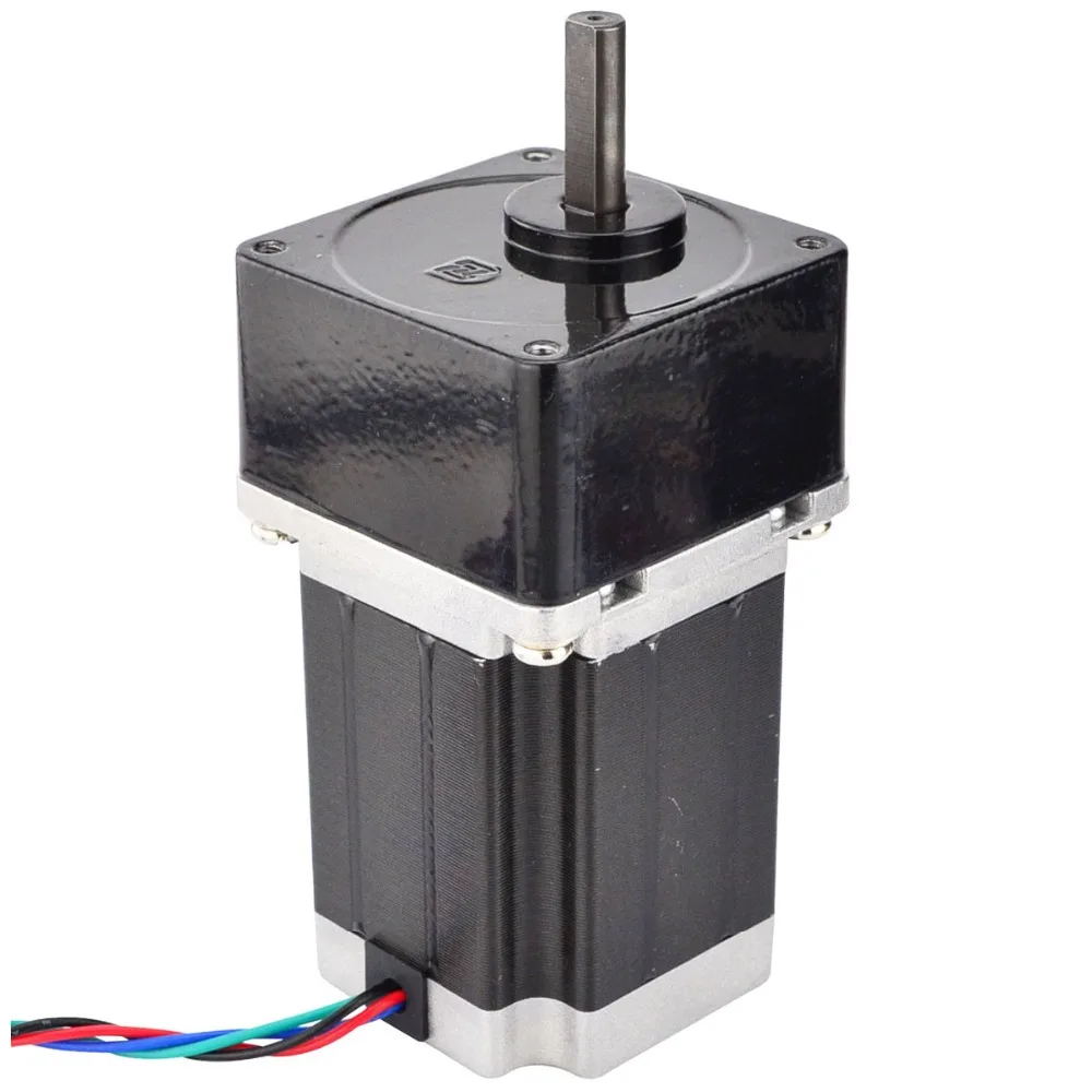 Nema 23 Geared Stepper Motor 1.8 deg Gear ratio 10:1 High Torque 1.89Nm(267.65oz.in) Spur stepper gear 2.8A D-cut Shaft
Nema 23 Geared Stepper Motor 1.8 deg Gear ratio 10:1 High Torque 1.89Nm(267.65oz.in) Spur stepper gear 2.8A D-cut Shaft