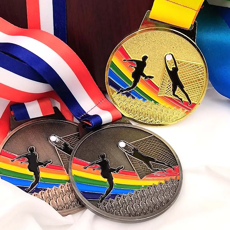 Color New Metal Medal Match Medals Badges Souvenirs Football Sports Gold Medal=3pcs with good ribbon School sports Metal
Color New Metal Medal Match Medals Badges Souvenirs Football Sports Gold Medal=3pcs with good ribbon School sports Metal