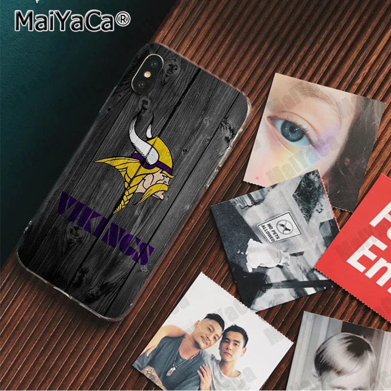 MaiYaCa vikings serie Colorful Cute Phone Accessories Case for iPhone X XS MAX 6 6S 7 7plus 8 8Plus 5 5S XR cover