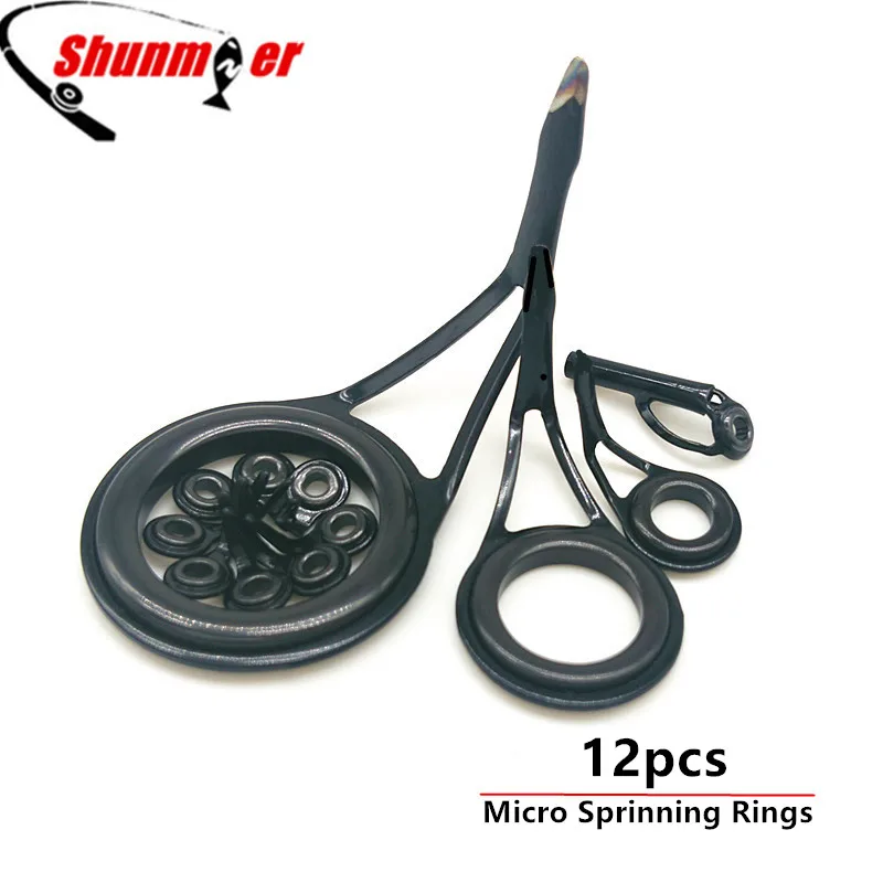 SUNMILE 12pcs Micro Fishing Guide Rings Sprinning Ceramic Rod Rings for Repair DIY Repairing Rod Tips Carp Fishing Accessories
SUNMILE 12pcs Micro Fishing Guide Rings Sprinning Ceramic Rod Rings for Repair DIY Repairing Rod Tips Carp Fishing Accessories
