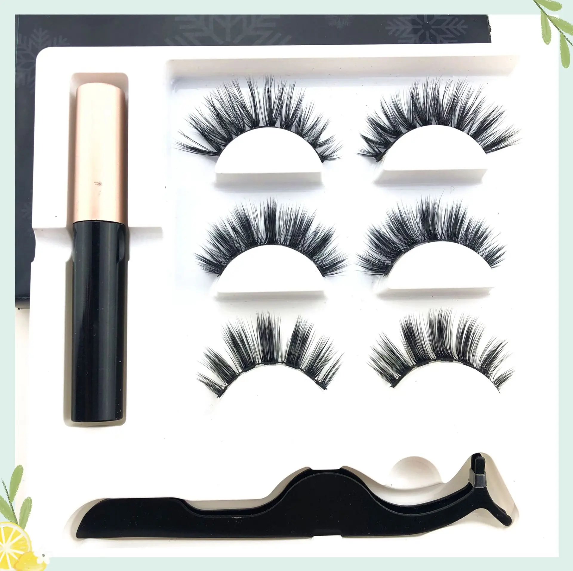 3 Pairs 5 Magnetic False Eyelashes & Magnetic Liquid Eyeliner With Tweezer Set Waterproof Long Lasting Eyelash Extension Tool
3 Pairs 5 Magnetic False Eyelashes & Magnetic Liquid Eyeliner With Tweezer Set Waterproof Long Lasting Eyelash Extension Tool