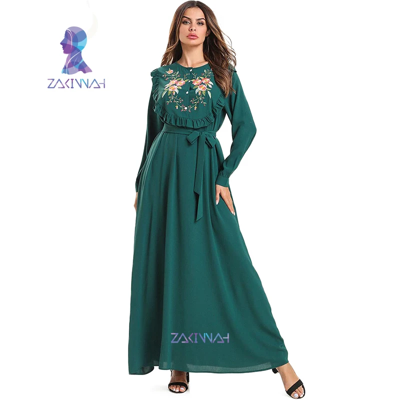 7594 Muslim Embroidery Plus Size Islamic Clothing Bangladesh Robe Women Abaya Kimono Turkey Dubai Green Bandage Muslim Dress
7594 Muslim Embroidery Plus Size Islamic Clothing Bangladesh Robe Women Abaya Kimono Turkey Dubai Green Bandage Muslim Dress