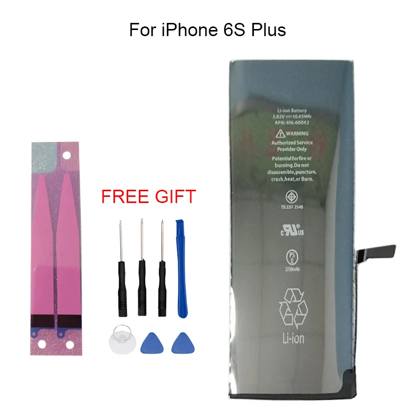 2750mAh High Capacity Phone Relacement Battery For iPhone 6S Plus battery With Repair Installation Tools as a gift
2750mAh High Capacity Phone Relacement Battery For iPhone 6S Plus battery With Repair Installation Tools as a gift