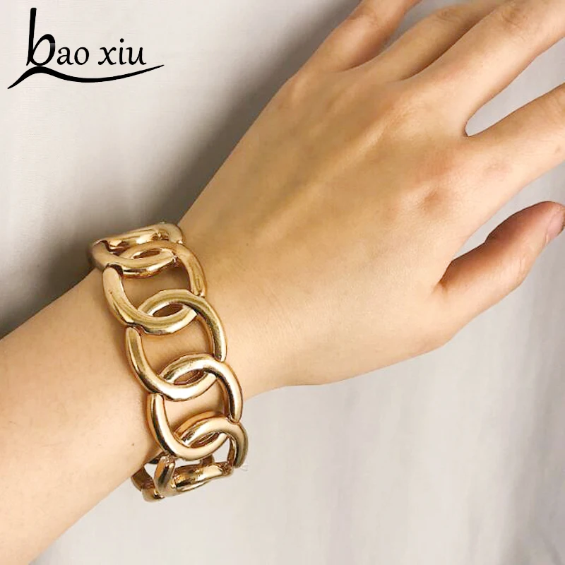 Trendy Fashion Luxury Exaggerated punk Metal jewelry female Wide Bracelet hollow geometric elastic Gold Bangle For Women Gift
Trendy Fashion Luxury Exaggerated punk Metal jewelry female Wide Bracelet hollow geometric elastic Gold Bangle For Women Gift